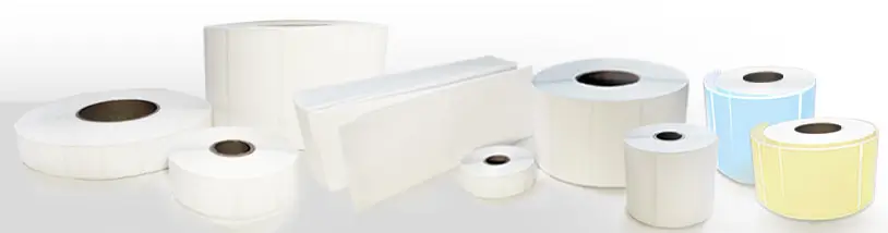 Thermal labels come in many sizes, colors and materials